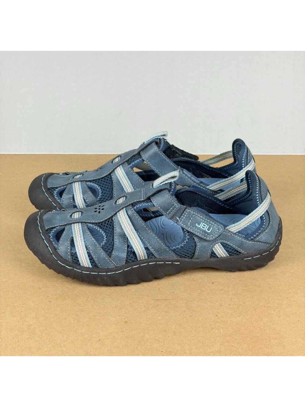 JBU Jambu Regional Water Ready Sandals Womens 10 Blue Closed Toe Hiking